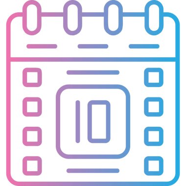 Takvim. Web simgesi basit illüstrasyon