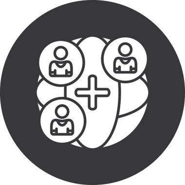 sosyal medya simgesi olan bir grup insan