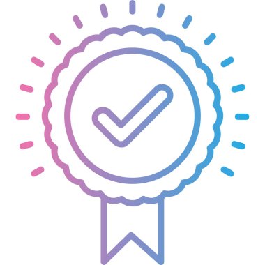 ödül simgesi, vektör illüstrasyonu beyaz arkaplanda izole edildi