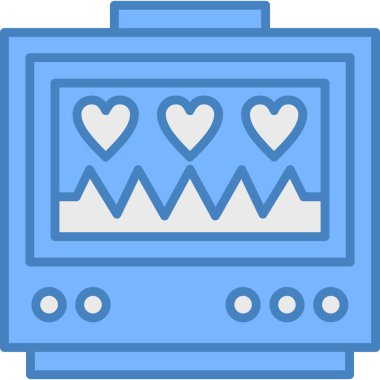 Kalp. Web simgesi basit illüstrasyon