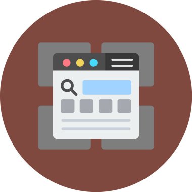 Web düz simge tasarımı. vektör illüstrasyonu