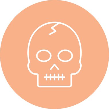 Kurukafa simgesi vektör illüstrasyonu