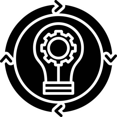 ampul simgesi, vektör illüstrasyonu