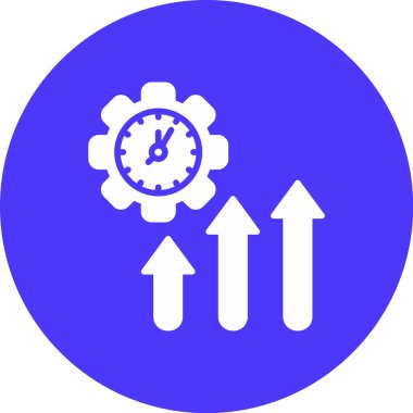 Zaman simgesi vektör illüstrasyonu