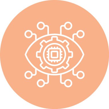 İnsansız hava aracının modern bir simgesinin vektör çizimi