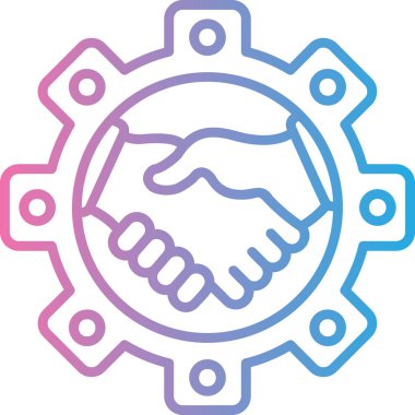 Takım çalışması. Web simgesi basit tasarım