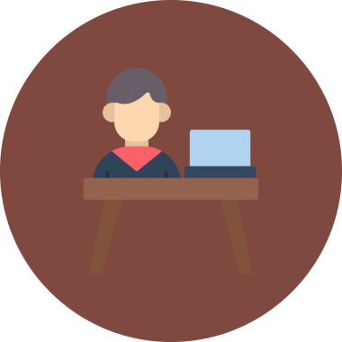 Kırmızı elbiseli bir kadının vektör çizimi