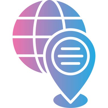 harita konum simgesi, vektör illüstrasyonu