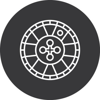 Bir çember simgesinin vektör illüstrasyonu