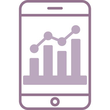 mobil pazarlama vektör simgesi. stilde renk düz simgesi, yumuşak an, yuvarlak açılar, beyaz arkaplan