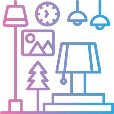 Bir noel ağacı simgesinin vektör illüstrasyonu