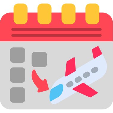 Takvim simgesi, vektör illüstrasyonu. Düz tasarım biçimi