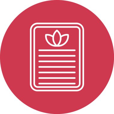 Bir kitap simgesinin vektör illüstrasyonu