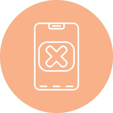 akıllı telefon simgesi vektör illüstrasyonu