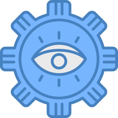 Göz. Web simgesi basit illüstrasyon