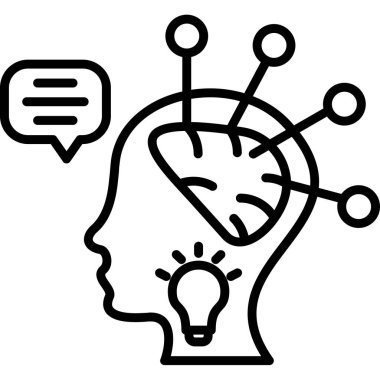 beyin fikri yaratıcılık simgesi