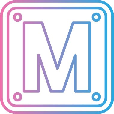 Modern b 'nin vektör illüstrasyonu eksik simgesi