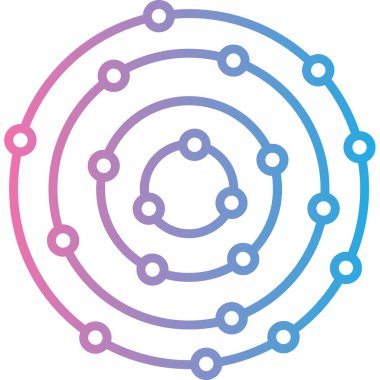 Bir ağ simgesinin vektör illüstrasyonu