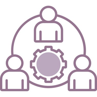 İş ve finans simgesinin vektör illüstrasyonu, düzenlenebilir