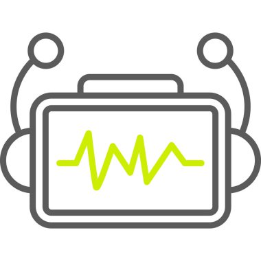 Darbe düz vektör simge izleme