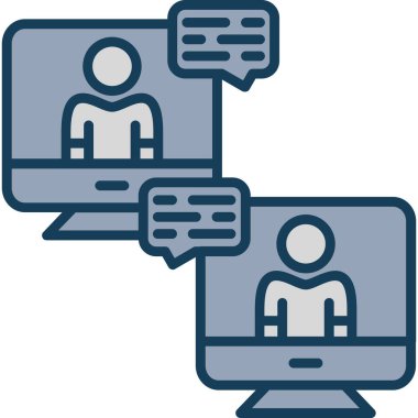 online conference. web icon simple design