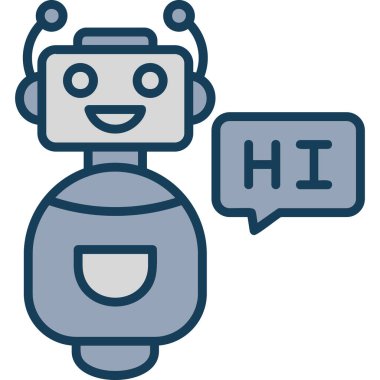robot ile konuşma balonu