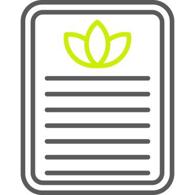 Yeşil yaprağın vektör çizimi