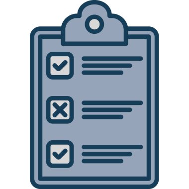 işaretleme vektör illüstrasyonunu kontrol et