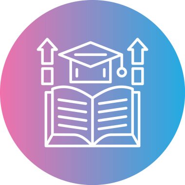 Eğitim simgesinin vektör illüstrasyonu