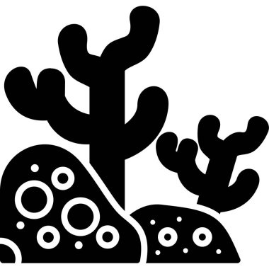 Bir kaktüsün vektör çizimi