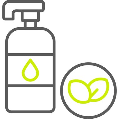 Kozmetik şişe ikonu. özet çizimi