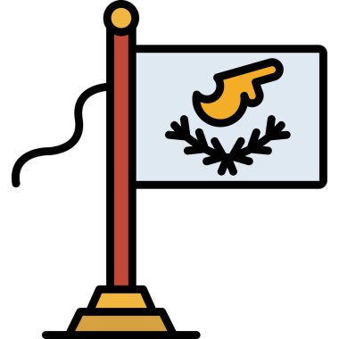 İrlanda bayrağı, vektör illüstrasyonu