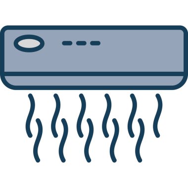 Klima ikonu vektör illüstrasyon tasarımı