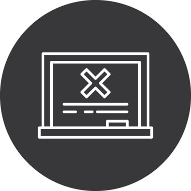 bilgisayar izleme simgesi, vektör illüstrasyonu