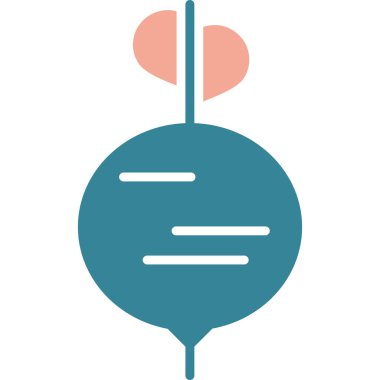 Şirin bir çizgi film simgesinin vektör çizimi