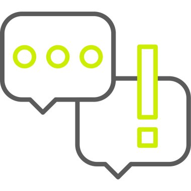 Sohbet simgesi vektör illüstrasyonu