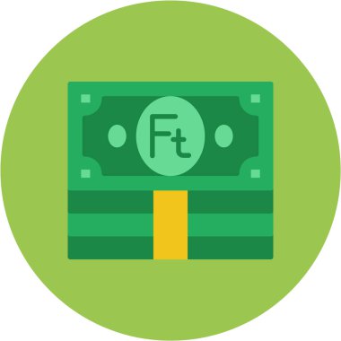 Dolar vektör renk çizgisi simgesi