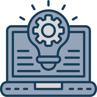 Bilgisayar. Web simgesi basit illüstrasyon