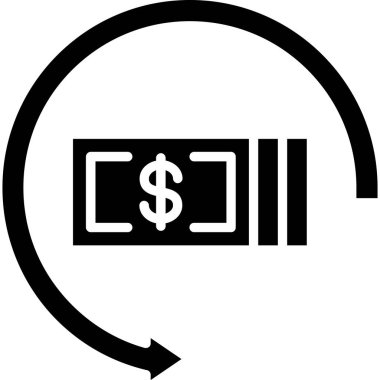 Para için. Web simgesi basit illüstrasyon