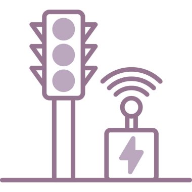 elektrikli araba sinyal simgesi