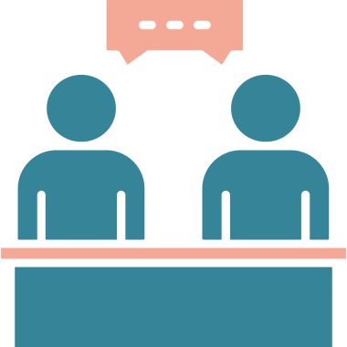 Bir konferans odasının vektör illüstrasyonu