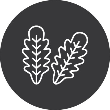 Yaprak ikonu vektör illüstrasyonu