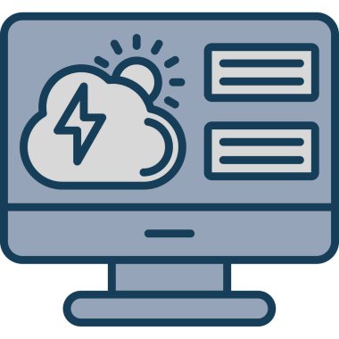 Bulut hesaplama. Web simgesi