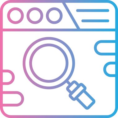 tarayıcı simgesi vektör illüstrasyonu