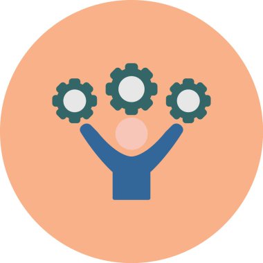 İnsanlar. Web simgesi basit illüstrasyon