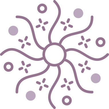 Bir çiçeğin vektör illüstrasyonu