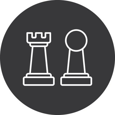 Oyun simgesi, modern ve oyunun vektör illüstrasyonu