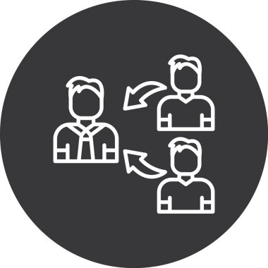 İş simgesinin vektör illüstrasyonu