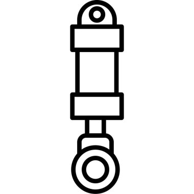 Tak vektör ince çizgi simgesi