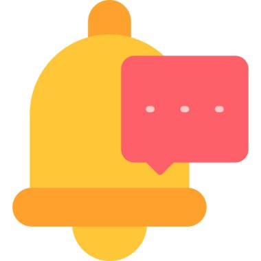 Zil. Web simgesi basit illüstrasyon